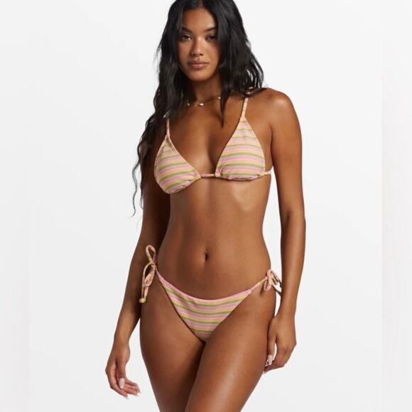 NWT Billabong Hightide Tanlines Two Piece Bikini Set Women’s Size M/10 - Picture 1 of 8